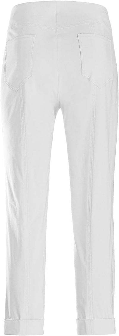 Stehmann Igor-680, Sportive 6/8-Stretchhose 36 Weiss, 36 Weiss