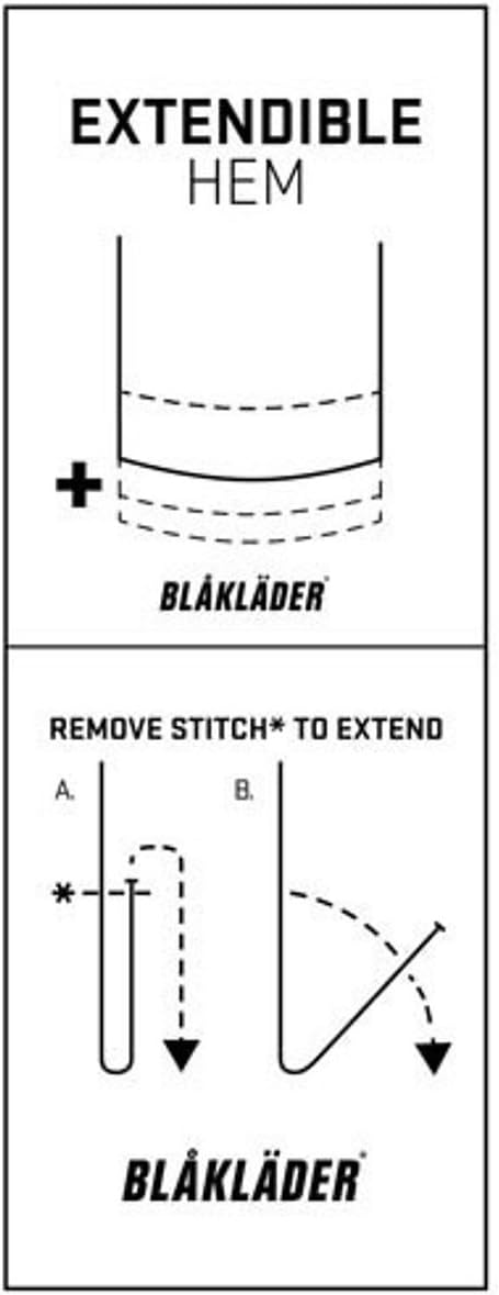 Blakläder Damen-Bundhose "Service Stretch" Grösse, 1 Stück, C36, marineblau/schwarz, 715911428999C36