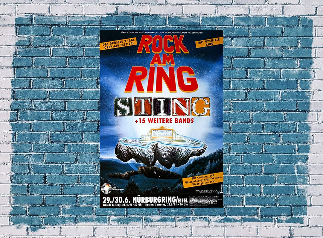 Rock AM Ring & Park - 1991, Rock am Ring 1991 » Konzertplakat/Premium Poster | Live Konzert Veransta