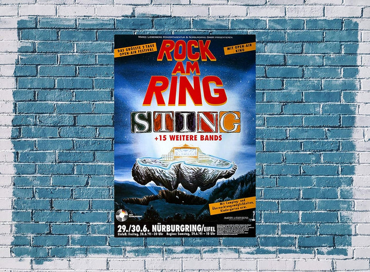 Rock AM Ring & Park - 1991, Rock am Ring 1991 » Konzertplakat/Premium Poster | Live Konzert Veransta