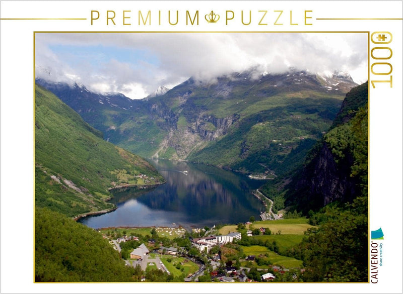 CALVENDO Puzzle Geiranger Fjord, Norwegen 1000 Teile Lege-Grösse 64 x 48 cm Foto-Puzzle Bild von GUG