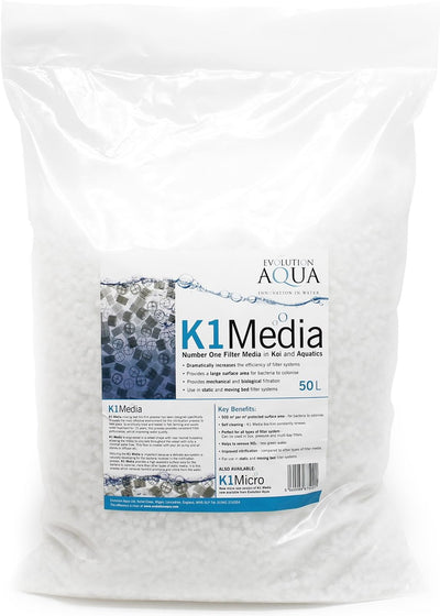 Unique Koi K1 Media 50L 4 Stege Moving-Bed Filtermedium Filtermaterial