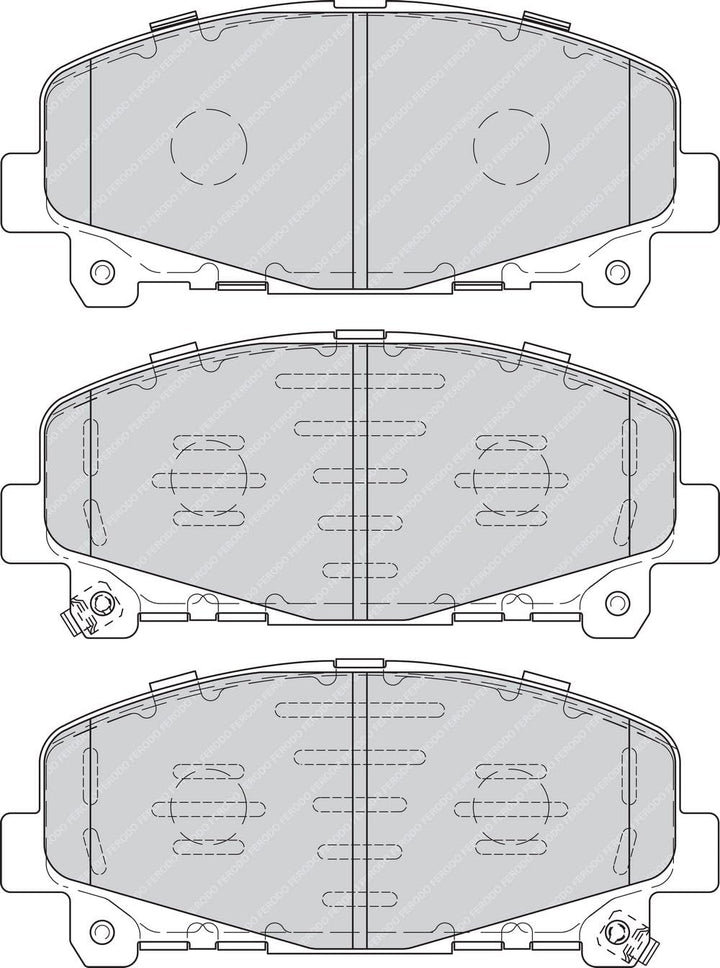 Ferodo FDB4270 PREMIER Bremsbelagsatz, Scheibenbremse - (4-teilig) - (4 Stück)