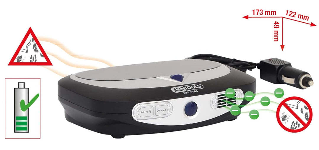 KS Tools 5501183â Plasma Luftreiniger mit Ionisator Technologie