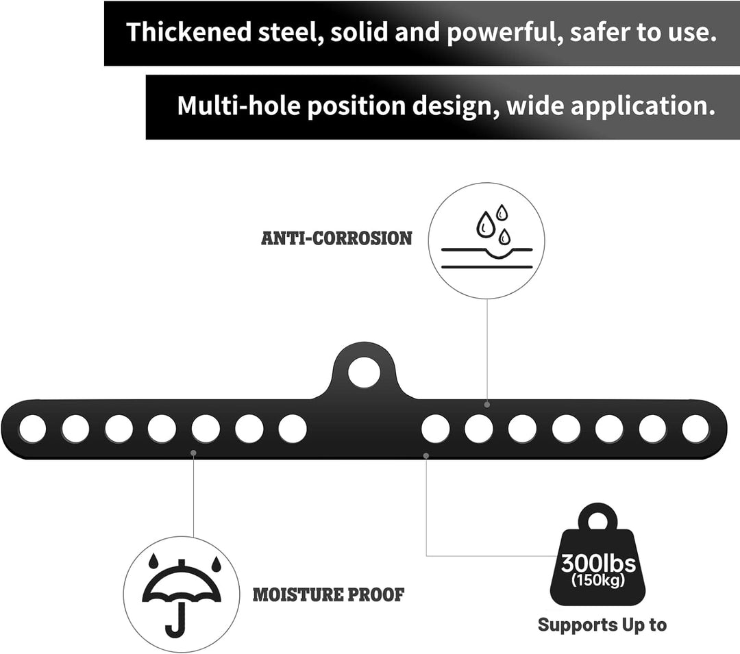 VOHYOV Fitness Home Pulley System Gym Zubehör Spreader Bar Multi Grip Wide Lat Pull Down Bar D Handl