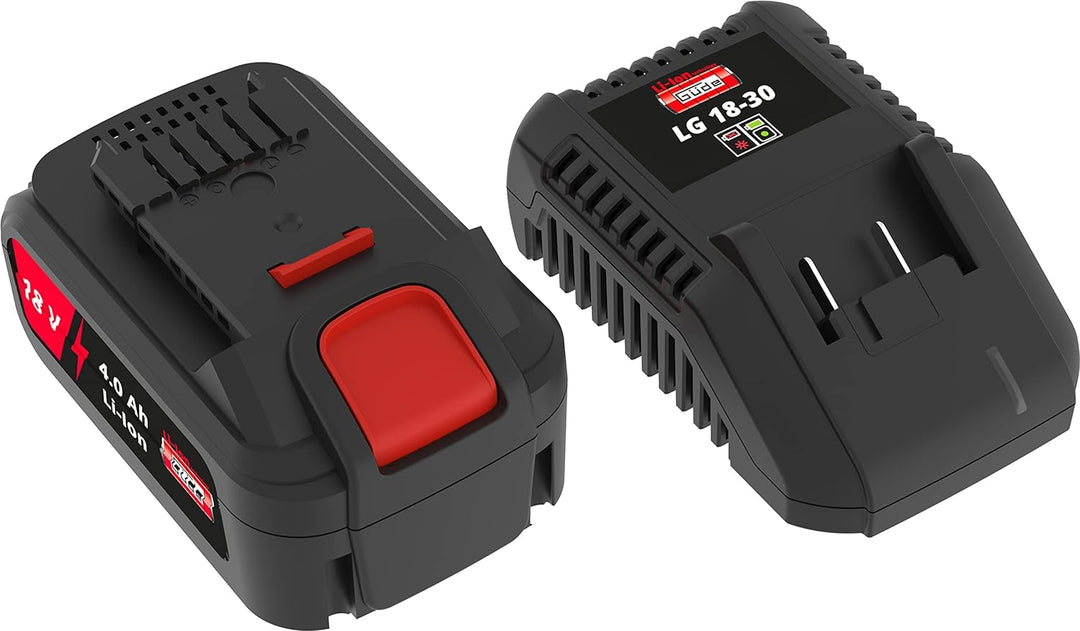 Güde 58553 Ladegerät mit Akkupack Starter-Kit LGAP 18-3040 (4,0Ah Akkupack, 3A Schnellladegerät) Sch