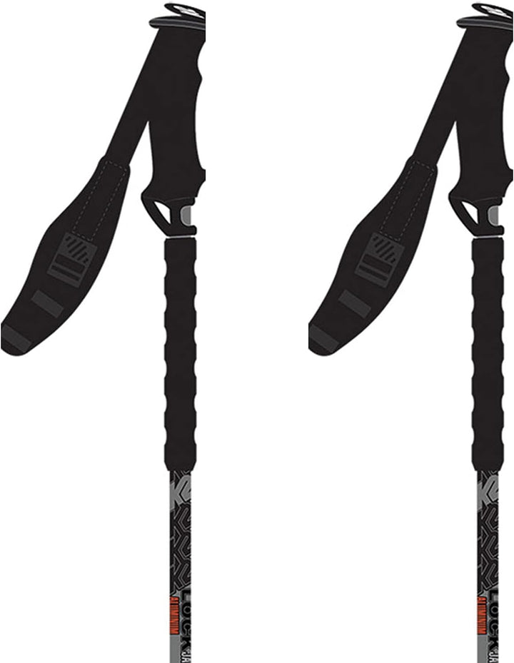 K2 Lockjaw Alu-Eva Skistöcke gunmetal, gunmetal