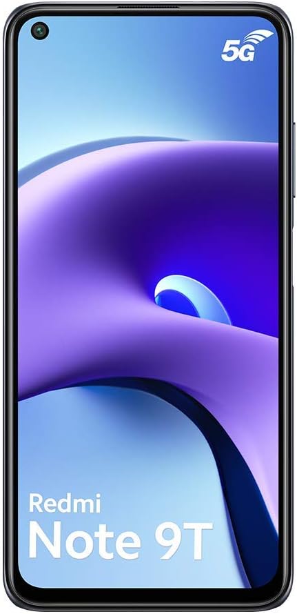 Xiaomi Redmi Note 9T - Smartphone 64GB, 4GB RAM, Dual SIM, Nightfall Black