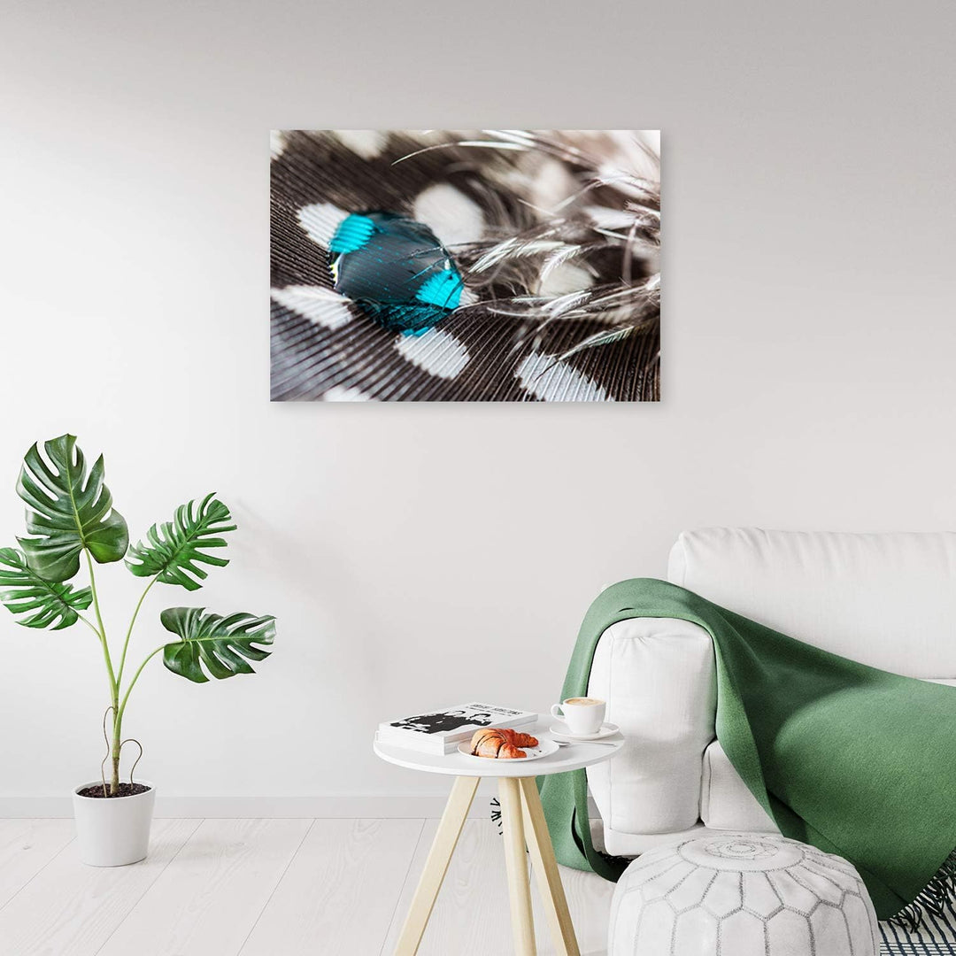 Feeby Wanddeko Wassertropfen Leinwandbild Kunstdruck abstrakt Braun 100x70 cm M14229 100x70 cm, M142