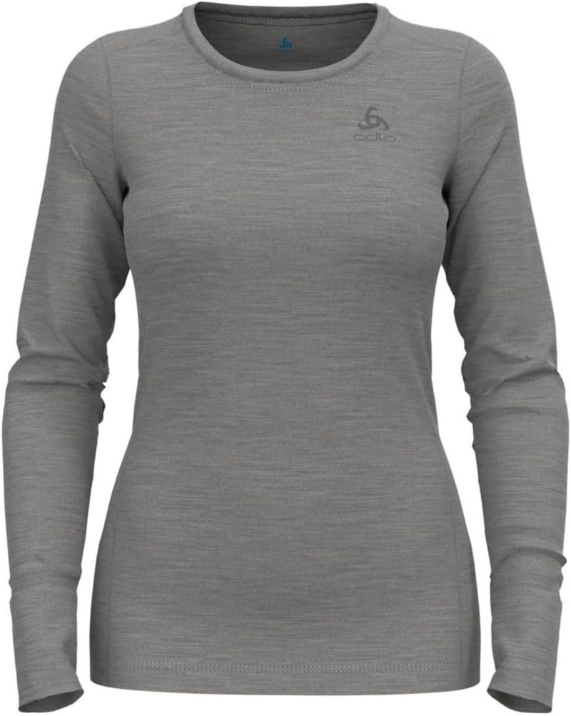 Odlo Natural Merino 200 Base Layer mit Odlo Steel Grey Melange XL, Odlo Steel Grey Melange XL