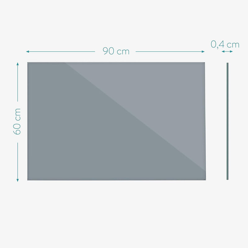 Navaris Magnettafel Magnetboard aus Glas - 90x60 cm Tafel magnetisch zum Beschriften - Magnetwand in