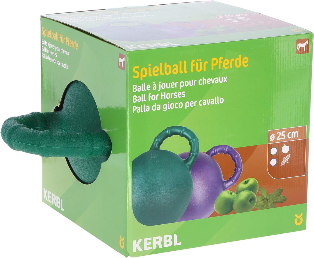 Kerbl 32388 Pferdespielball, grün mit Apfelaroma, 1 Stück (1er Pack) grün 1 Stück (1er Pack), grün 1