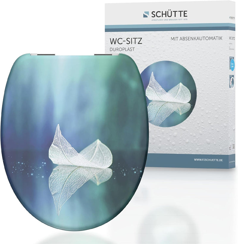 SCHÜTTE 82153 Duroplast WC-Sitz FALLEN LEAF mit Absenkautomatik,, Fallen Leaf