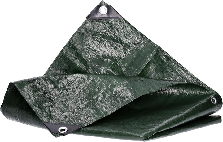 Abdeckplane 4m x 6m Gewebeplane Professional Line 260g/m² mit Ösen (50cm Abstand) – wasserdicht reis