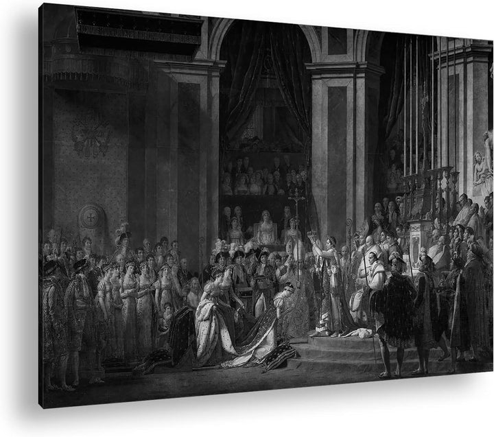deyoli Krönung Napoleons Format: 80x60 Effekt: Schwarz&Weiss als Leinwandbild, Motiv fertig gerahmt