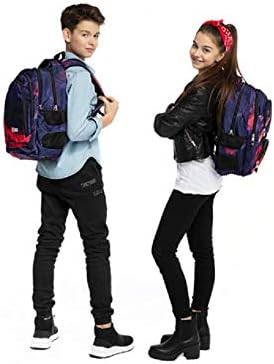 St.Right Flames Set Rucksack mit Kühltasche + Federmäppchen für die Grundschule, mittelgross