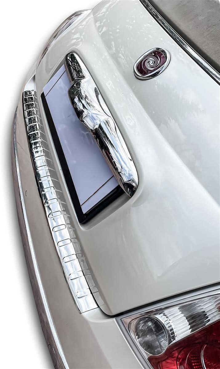 Ladekantenschutz Edelstahl CHROM kompatibel für FIAT 500 | 500C | 2007-2015 | | mit Abkantung | prem
