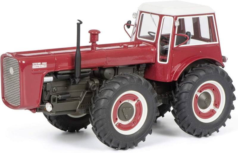 Schuco 450909200 Steyr 1300 System Dutra, Traktor, Resin, Modellauto, 1:43, rot, Limitierte Auflage