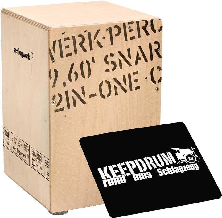 Schlagwerk CP 403 2inOne Snare Cajon + keepdrum Pad Sitzauflage