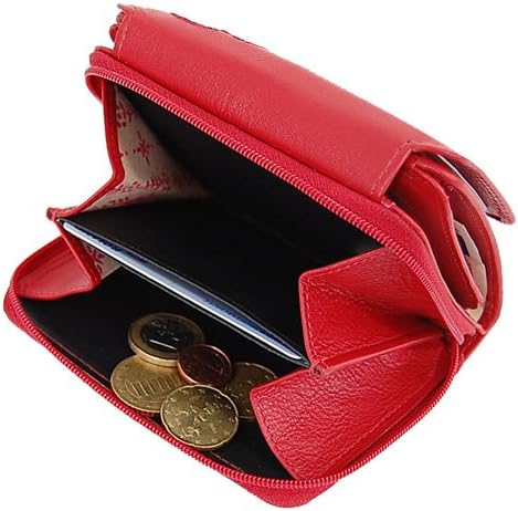 GoBago Branco Leder Damen Geldbörse Portemonnaie Geldbeutel (Schwarz), Schwarz