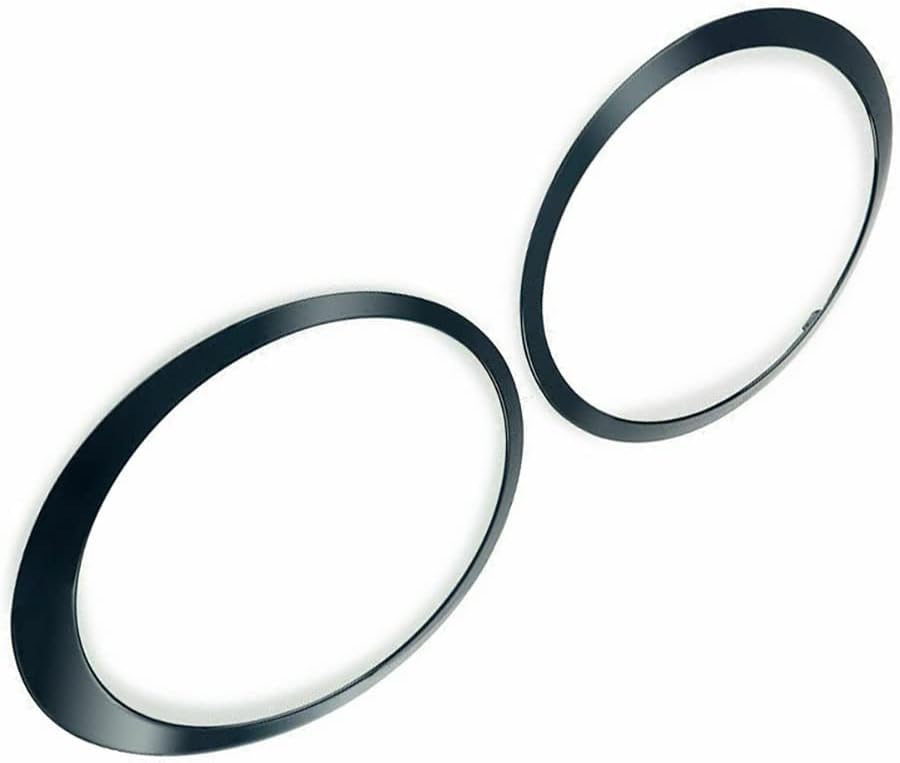 TOTMOX 1 Paar linke und rechte Autoscheinwerfer-Trimmerringe aus ABS für Mini C00PER 2007-2015, Fron