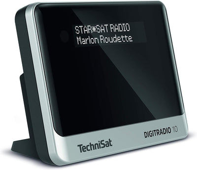 TechniSat DIGITRADIO 10 - DAB+ Digitalradio Adapter (OLED-Display, Bluetooth, Fernbedienung, Wecker,