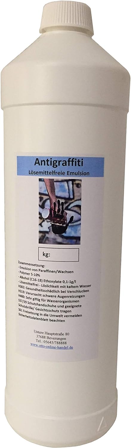 10l Anti Graffiti Antigrafitti Beschichtung Fassadenimprägnierung | Antigraffiti Wandfarbe macht Sch