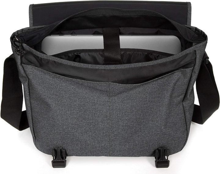 EASTPAK Delegate + Messenger Bag, 38 cm, 20 l Black Denim, Black Denim