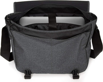 EASTPAK Delegate + Messenger Bag, 38 cm, 20 l Black Denim, Black Denim