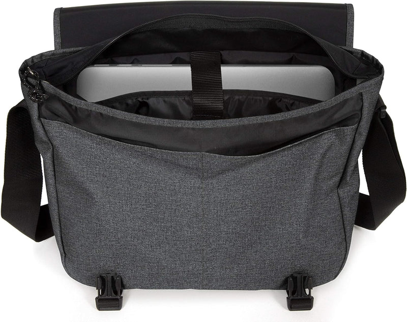 EASTPAK Delegate + Messenger Bag, 38 cm, 20 l Black Denim, Black Denim