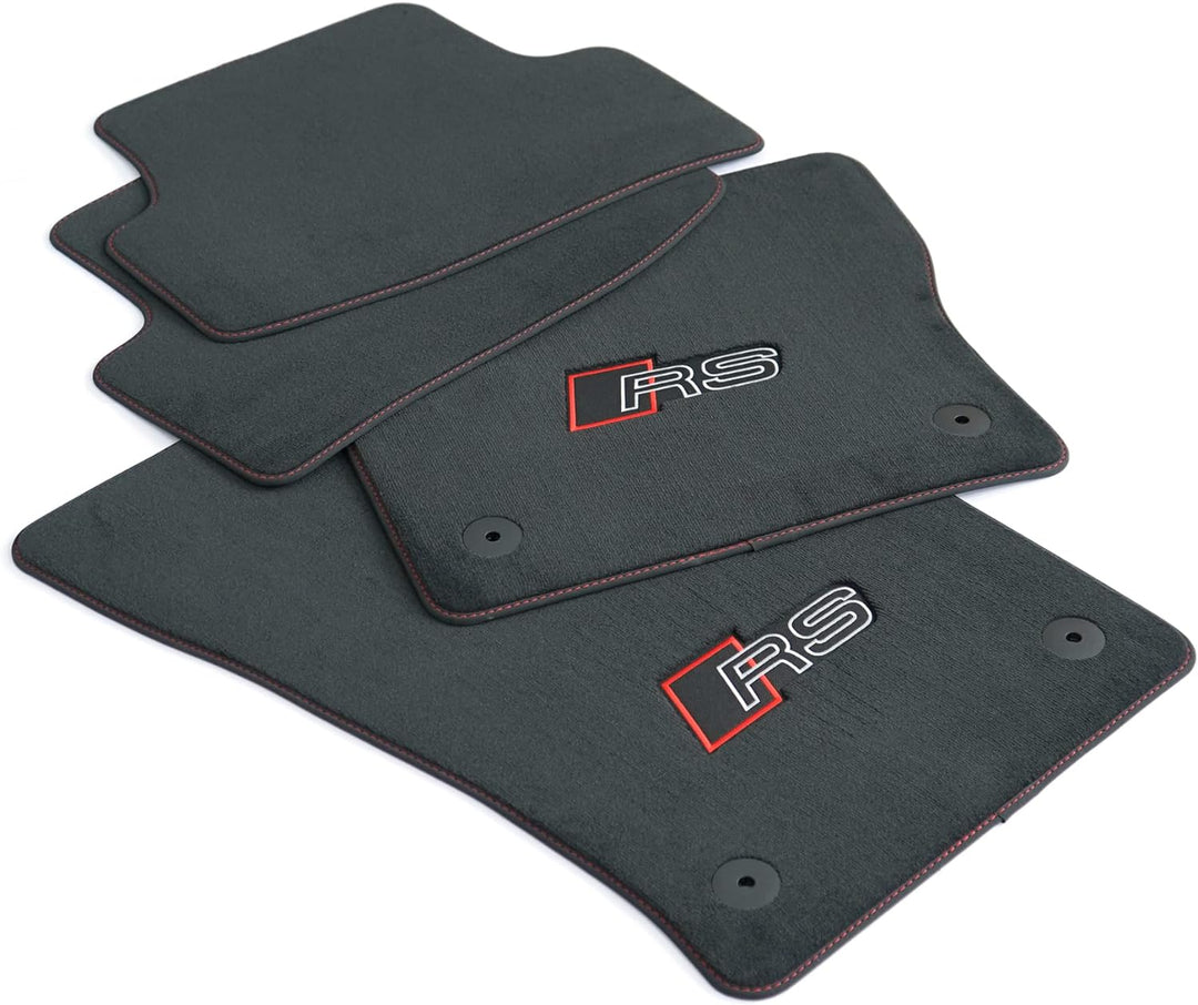 Audi 8Y1863011DRPP Textilfussmatten Premium Velours Fussmatten 4X Stoffmatten, mit RS Schriftzug, sc