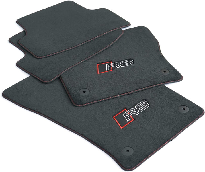 Audi 8Y1863011DRPP Textilfussmatten Premium Velours Fussmatten 4X Stoffmatten, mit RS Schriftzug, sc