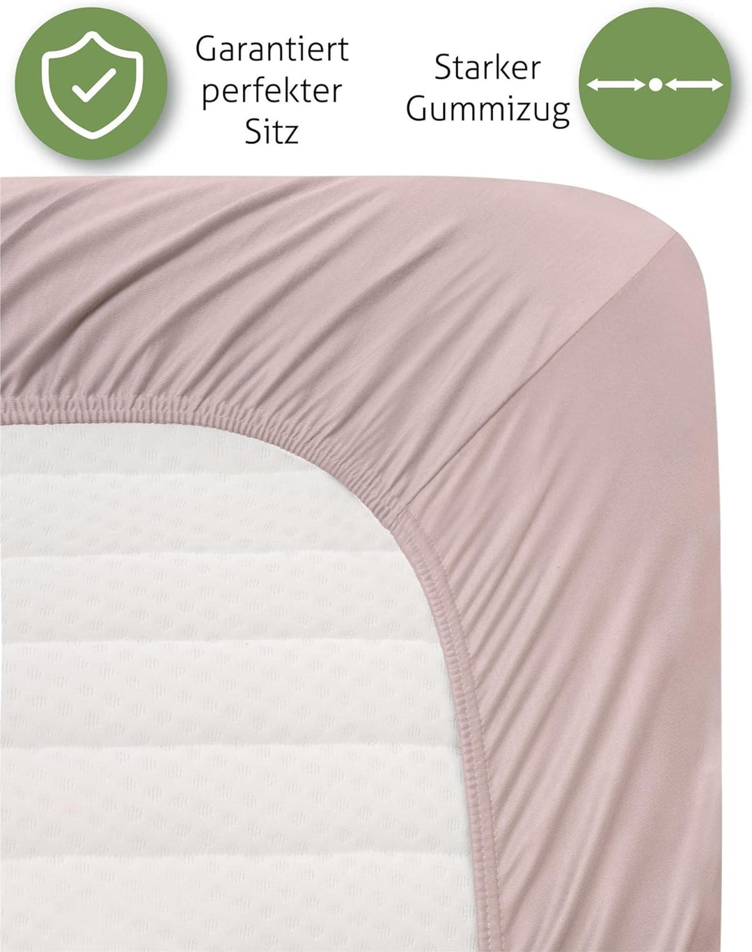 Bambus Spannbettlaken 4 Jahreszeiten| weiches Spannbetttuch 210 g/m² Oeko-Tex aus aktmungsaktivem Ma