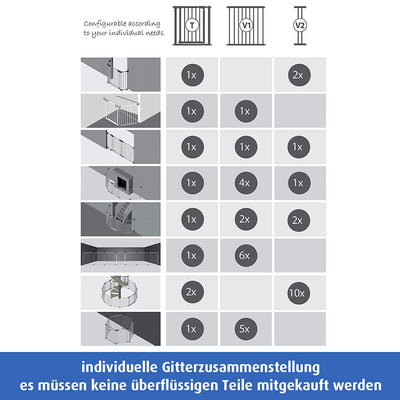 Reer 46720 Absperrgitter My Gate, Verlängerung: 20 cm, 20 cm