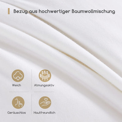 Homyrium Daunendecke 155x220 Ganzjahres Komfort Bettdecke 155x220 Daunen Warm Federbett Federdecke -