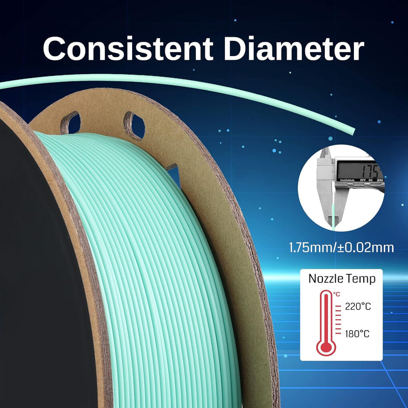 SainSmart GT-3 Mattes PLA Filament 1,75mm, bis zu 500mm/s, Schneller Druck, Hochwertiges 3D-Drucker