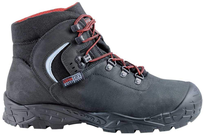 Cofra 22070-001.W39 SUMMIT UK S3 WR SRC Sicherheitsstiefel, Schwarz/Rot, Grösse 39