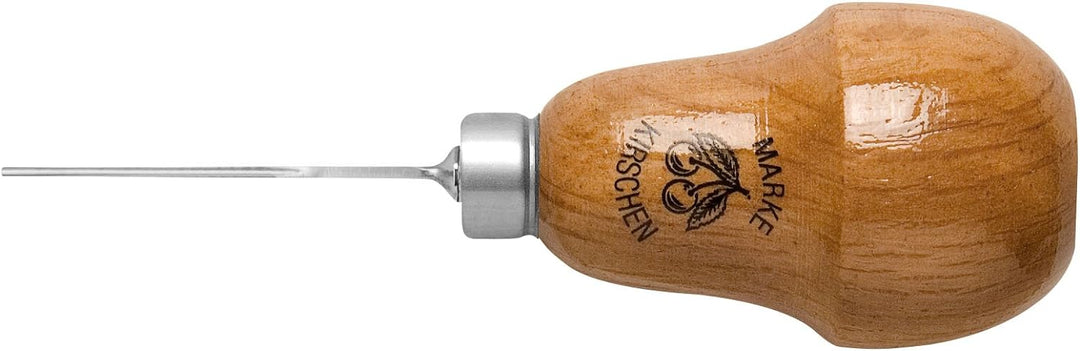 "KIRSCHEN" Werkzeuge 5703000 | Zierschutzeisen gerade mit Birnenheft, 1mm, Stich 3 Stich 3 gerade 1,