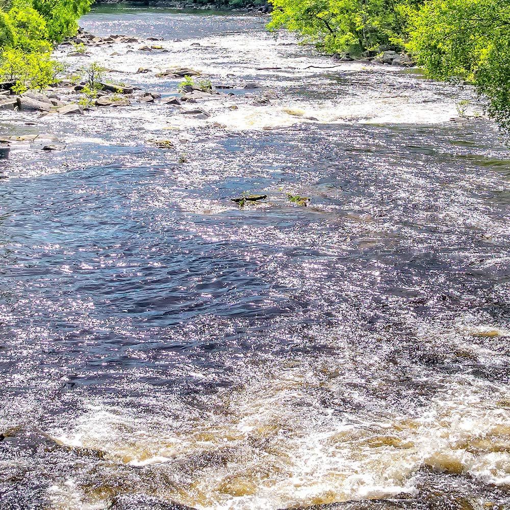 Leinwandbild 5 Teilig Landschaft Bild Wanddeko Fluss Bäume Natur bunt 200x100 cm Leinwandbild 200x10