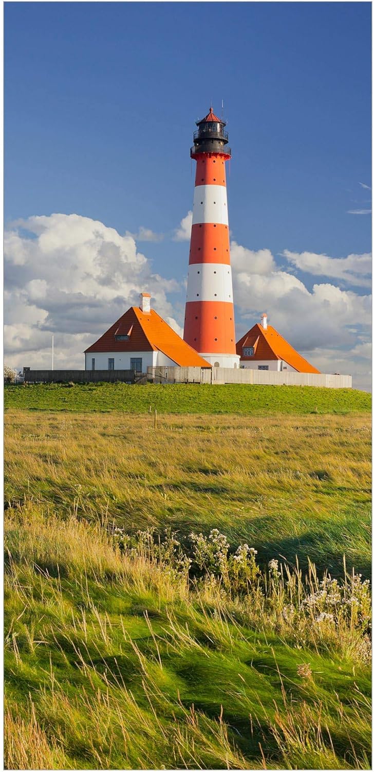 Bilderwelten Raumteiler Leuchtturm in Schleswig-Holstein 250x120cm mit transp. Halterung 250 x 120cm