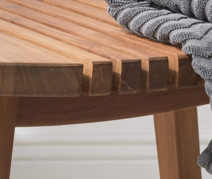 Destiny SPA & Living Badezimmerhocker Asia Design Ergochair Teakholz gebogen