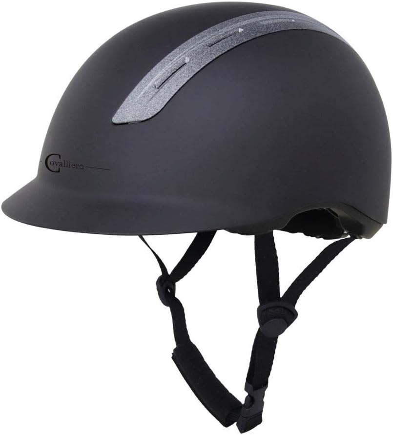 Kerbl Cavallerio Reithelm Proviso, Reiterhelm Hartschale Glittereffekt, Gr 52-61 L/XL (57-61cm), L/X