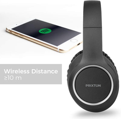 PRIXTON - Live Pro Kopfhörer - ANC-Geräuschunterdrückung - Drahtlos - Bluetooth - Mit Abdeckung aus