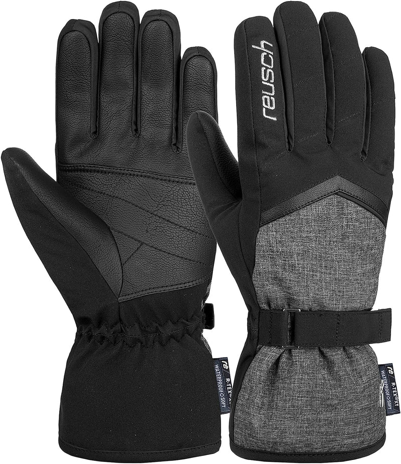 Reusch Damen Handschuhe Moni R-tex Xt Warm, Wasserdicht, Atmungsaktiv 8 schwarz / grau, 8 schwarz /