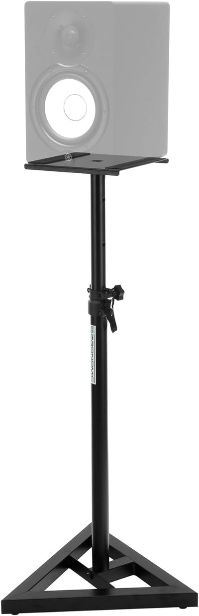 Pronomic SLS-10 Stativ für Studio Monitor Ständer (Höhenverstellbar 80 cm bis 130 cm, Dreiecksbasis)