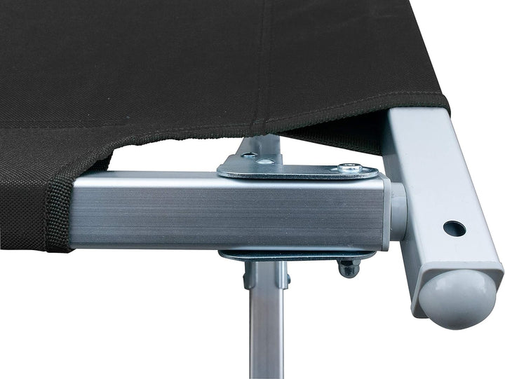 Relags Travelchair Feldbett Campingbett, Schwarz, 210 cm