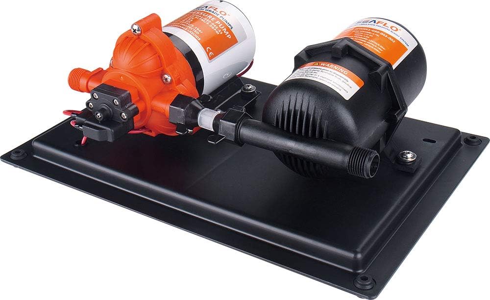 LIGHTEU®, Seaflo 3,0 GPM/11,3 LPM Pumpe mit integriertem Akkumulatortank Pump+tank, Pump+tank