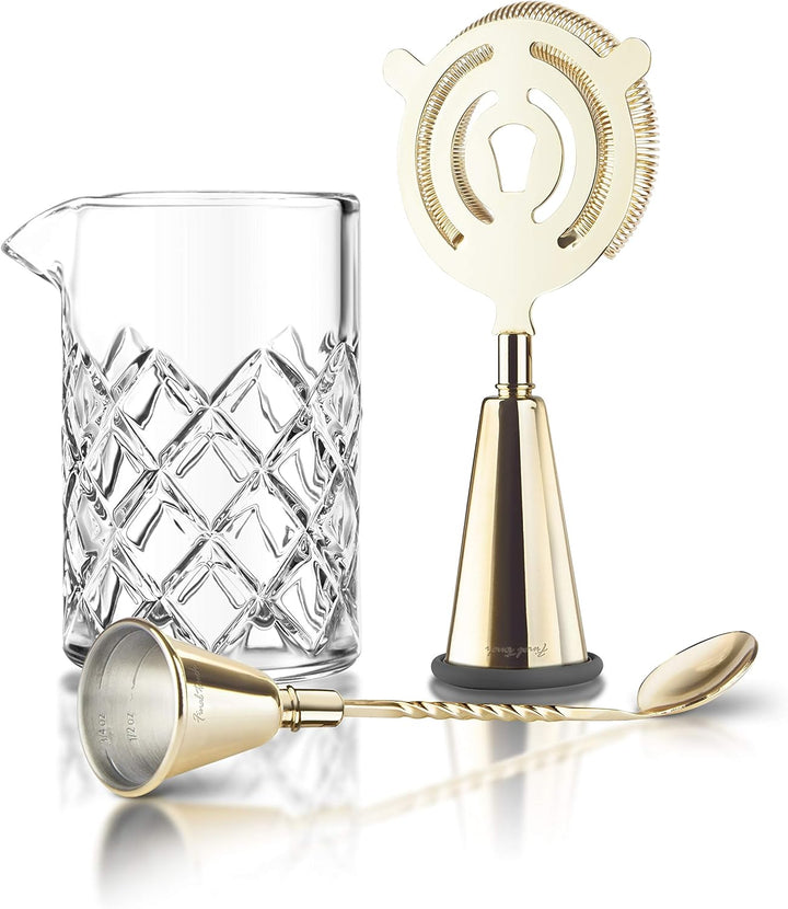 Final Touch Cocktail-Mix-Set aus Messing, multifunktional, essentielle Werkzeuge zum Herstellen, Aus