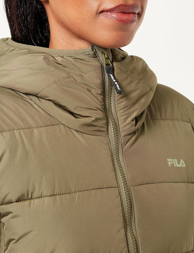 FILA Damen Birkenfeld Light Padded Jacket L Olive Night, L Olive Night