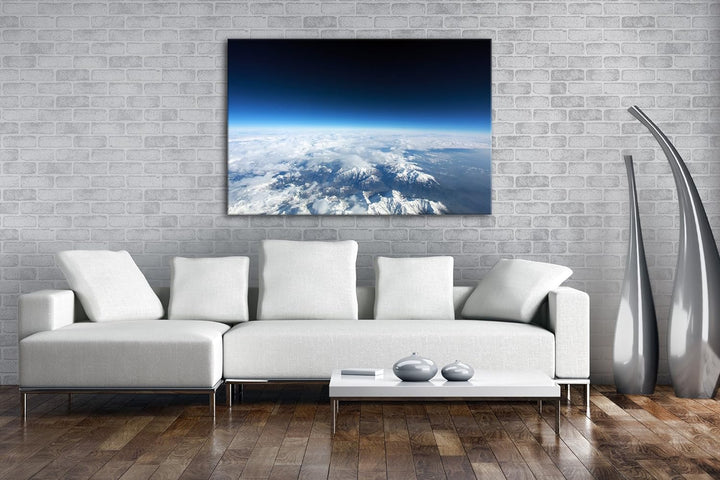 deyoli bemerkenswerte Atmosphäre mit Wolken Format: 80x60 als Leinwand, Motiv fertig gerahmt auf Ech